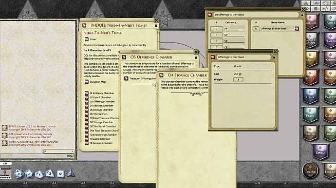 Fantasy Grounds - Mini-Dungeon #012: Nekh-ta-Nebi's Tomb (PFRPG)