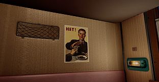 Russian Train Trip 3 - posters in the train car