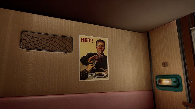 Russian Train Trip 3 - posters in the train car