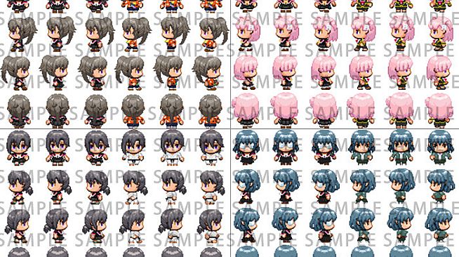 RPG Maker MZ - Heroine Character Pack 4