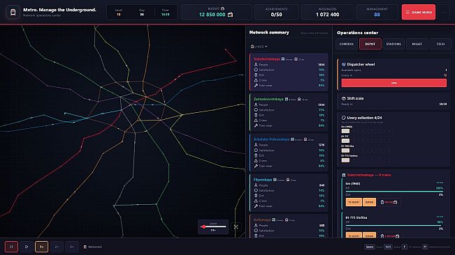 Metro. Manage the Underground