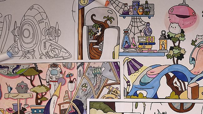 FIND KITTENS 9: Aliens - Coloring Book