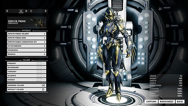 Warframe Zephyr Prime Access: Turbulence Pack