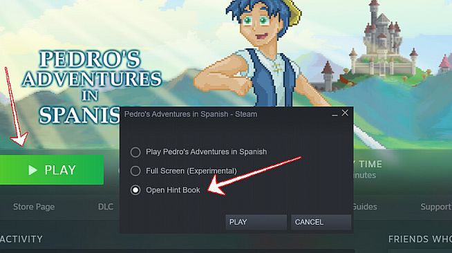 Pedro's Adventures in Spanish - Hint Book