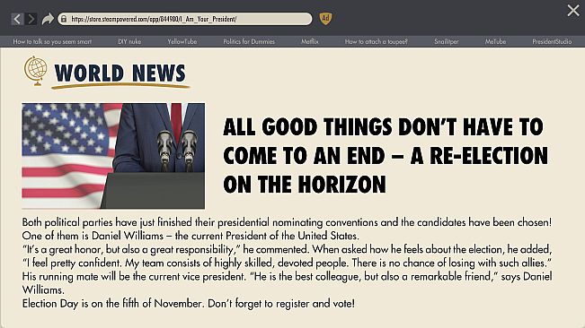 I Am Your President: Prologue