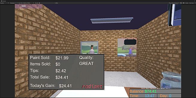 Paint Desk Simulator