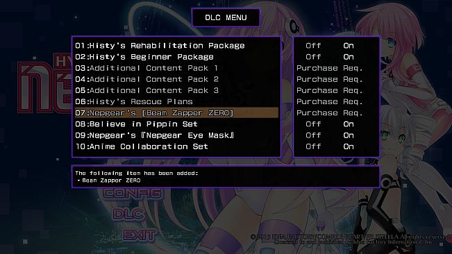 Hyperdimension Neptunia Re;Birth2 Nepgear's Beam Zapper ZERO