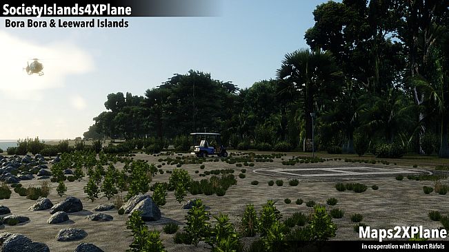 X-Plane 12 Add-on: Aerosoft - Society Islands XP - Bora Bora & Leeward Islands