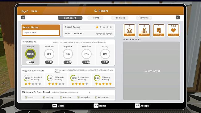Hotel: A Resort Simulator