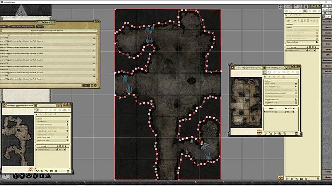 Fantasy Grounds - Pathfinder RPG - GameMastery Map Pack: Caverns