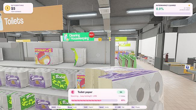 Eat Everything in a Supermarket