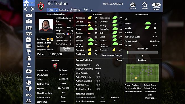 RUTM 2017 - Season 2018/19 Update