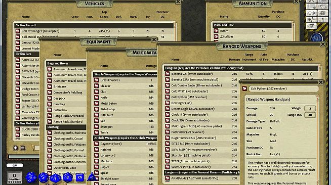 d20 Modern SRD Ruleset