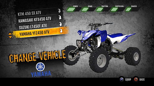 MX vs. ATV Supercross Encore - Yamaha YFZ450 ATV