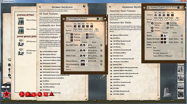 Fantasy Grounds - Savage Worlds Setting: Weird Wars II