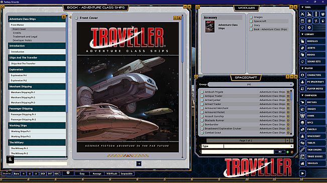 Fantasy Grounds - Traveller - Adventure Class Ships