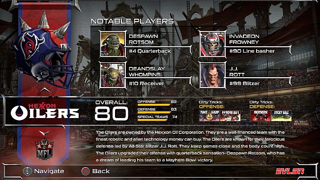 Mutant Football League - Purple Oil Pack