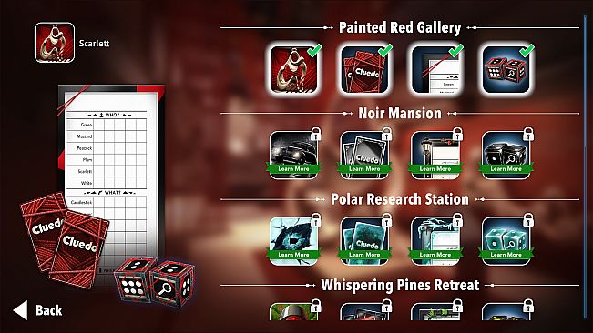 Clue/Cluedo: Painted Red Gallery Expansion