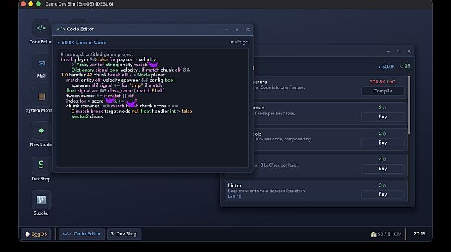 EggOS: Incremental Game Dev