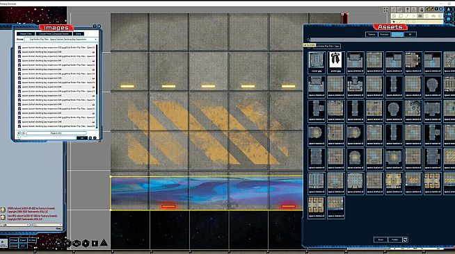 Fantasy Grounds - Starfinder Flip-Tiles - Space Station Docking Bay Expansion