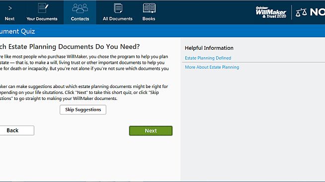 Quicken WillMaker & Trust 2020