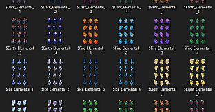 RPG Maker MV - MT Tiny Tales Battlers - Elemental Forces