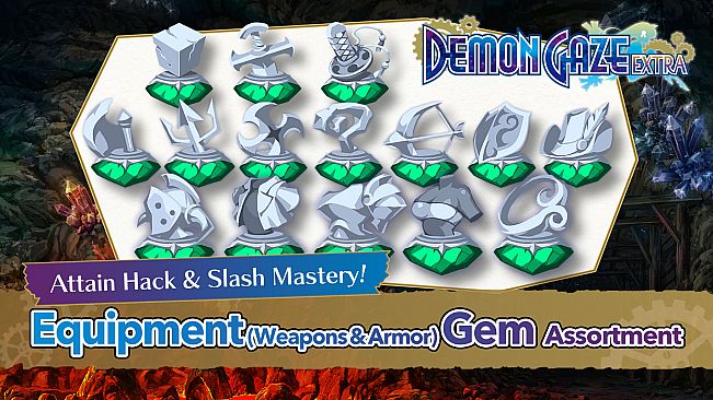 DEMON GAZE EXTRA - Equipment (Weapons & Armor) Gem Assortment