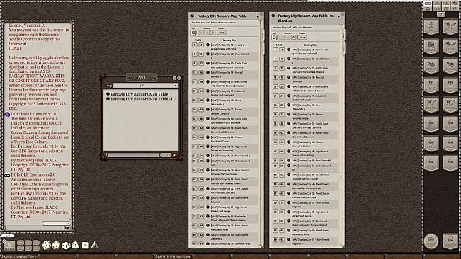 Fantasy Grounds - Meanders Map Pack: Fantasy City Spring Season (Map Pack)