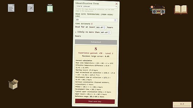 Maggot Detective: Forensic Entomology Simulator