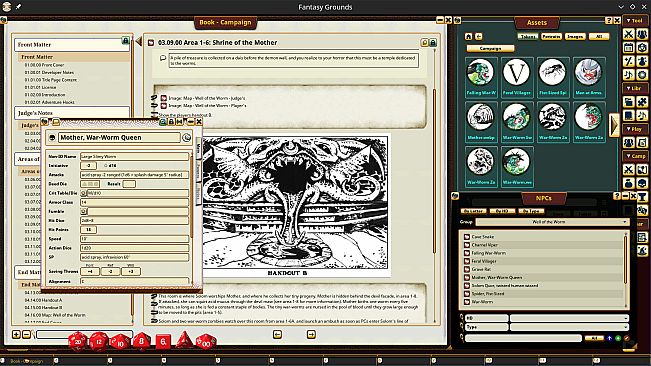 Fantasy Grounds - Dungeon Crawl Classics #76.5: Well of the Worm