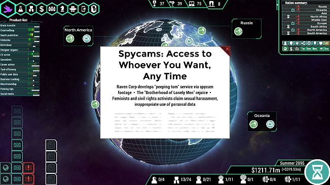 Spinnortality | cyberpunk management sim