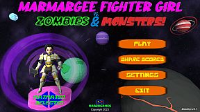 Marmargee Fighter Girl vs. Zombies & Monsters!
