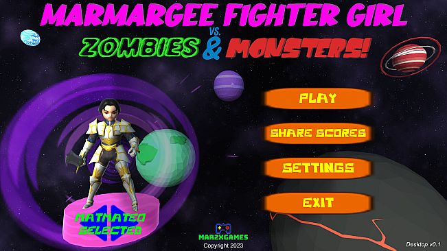 Marmargee Fighter Girl vs. Zombies & Monsters!