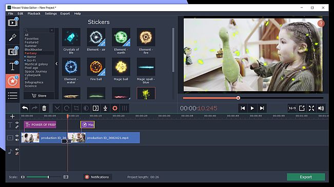 Movavi Video Editor Plus 2020 Effects - Cinematic Set