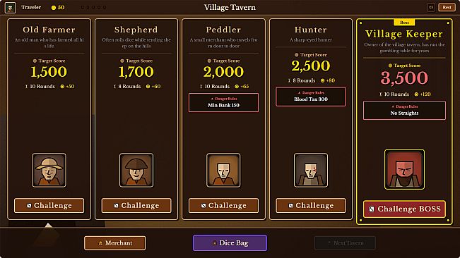 Dice Tavern: Farkle Roguelike