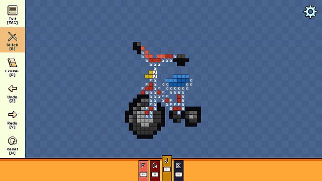 Pixel Cross Stitch - Toys Miniatures Pack 2