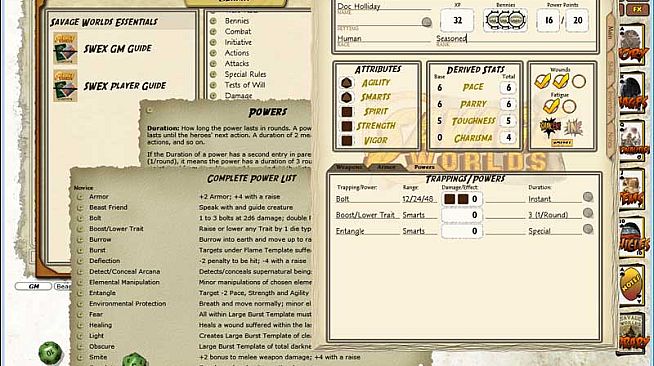 Fantasy Grounds - Savage Worlds Ruleset