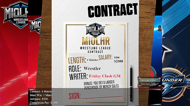 Miolhr Wrestling League The Game
