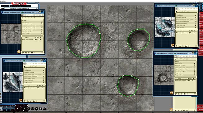 Fantasy Grounds - Starfinder Flip-Tiles - Alien Planet Moonscape Expansion