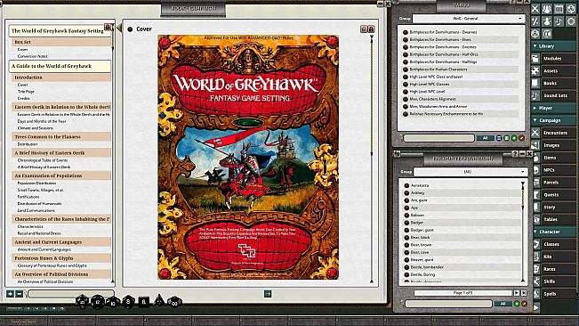 Fantasy Grounds - D&D Classics: World of Greyhawk Fantasy Game Setting (1E)
