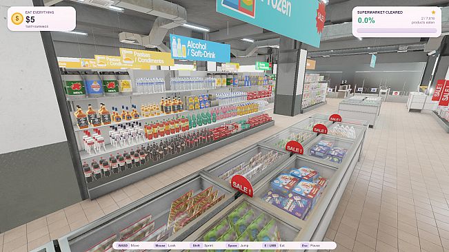 Eat Everything in a Supermarket