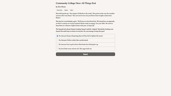 Community College Hero: All Things End