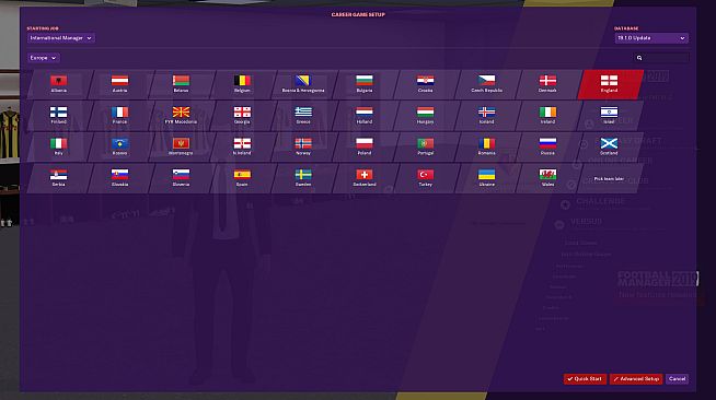 Football Manager 2019 Touch - National Management