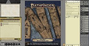 Fantasy Grounds - Pathfinder RPG - Pathfinder Flip-Mat: Bigger Pirate Ship
