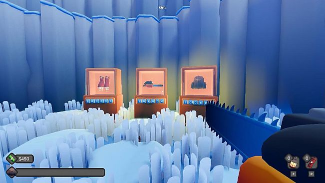 Digging A Hole In Ice With A Chainsaw