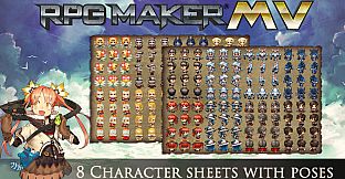 RPG Maker MZ - MV Cover Art Characters Pack
