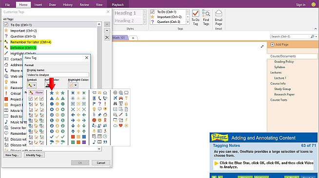 Professor Teaches OneNote 2016
