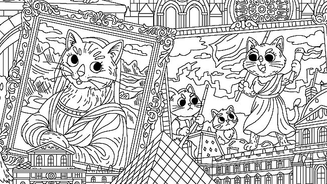 100 Cats Lost In World Find & Color