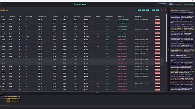 Ticker & Trade