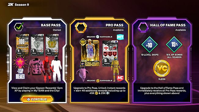 NBA 2K26 Pro Pass: Season 9